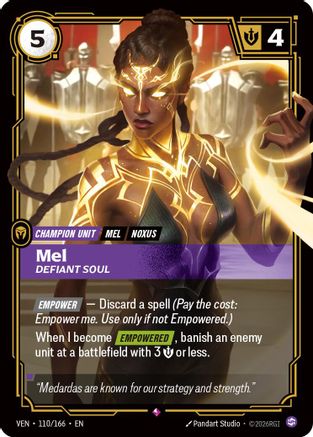 Mel - Defiant Soul (110/166) - Vendetta Foil