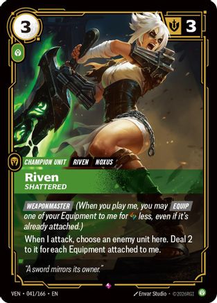 Riven - Shattered (041/166) - Vendetta Foil