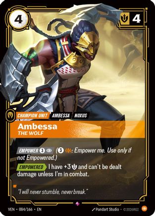 Ambessa - The Wolf (084/166) - Vendetta Foil