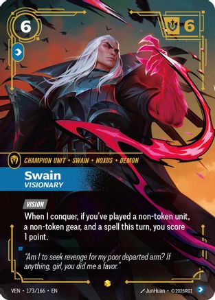 Swain - Visionary (Overnumbered) (173/166) - Vendetta Foil