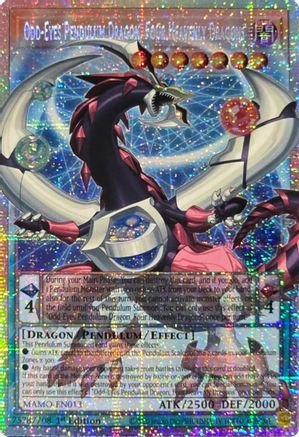 Odd-Eyes Pendulum Dragon, Four Heavenly Dragons (Starlight Rare) (Extended Art) (MAMO-EN013) - Magnificent Monsters 1st Edition