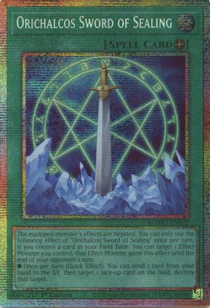 Orichalcos Sword of Sealing (Starlight Rare) (MAMO-EN022) - Magnificent Monsters 1st Edition