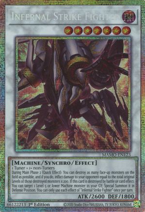Infernal Strike Fighter (Starlight Rare) (MAMO-EN123) - Magnificent Monsters 1st Edition