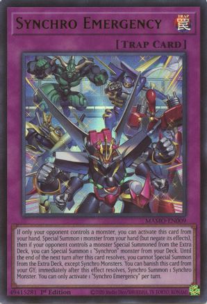 Synchro Emergency (MAMO-EN009) - Magnificent Monsters 1st Edition