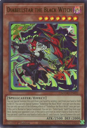 Diabellstar the Black Witch (MAMO-EN032) - Magnificent Monsters 1st Edition