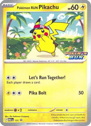 Pokemon Run Pikachu - 131 - 131 Southeast Asia Exclusives - Promo