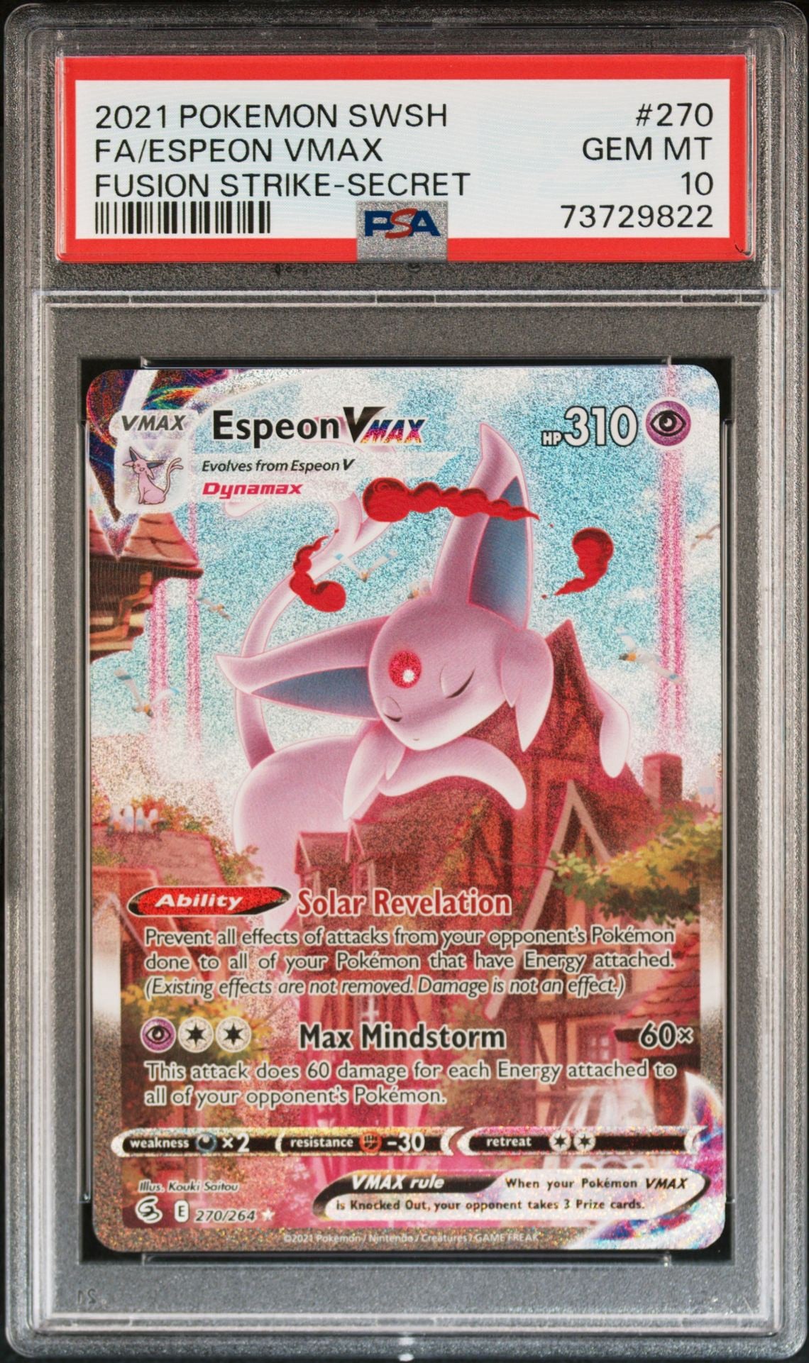 ESPEON VMAX FULL ART #270 - PSA 10