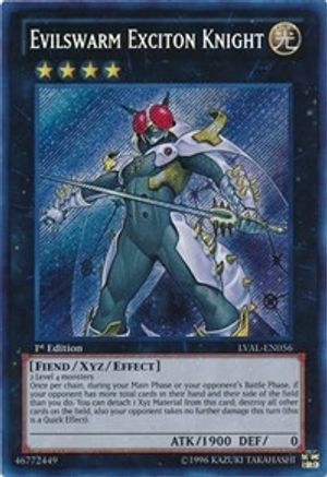 Evilswarm Exciton Knight (LVAL-EN056) - Legacy of the Valiant 1st Edition