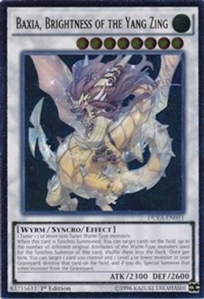 Baxia, Brightness of the Yang Zing (UTR) (DUEA-EN051) - Duelist Alliance Unlimited