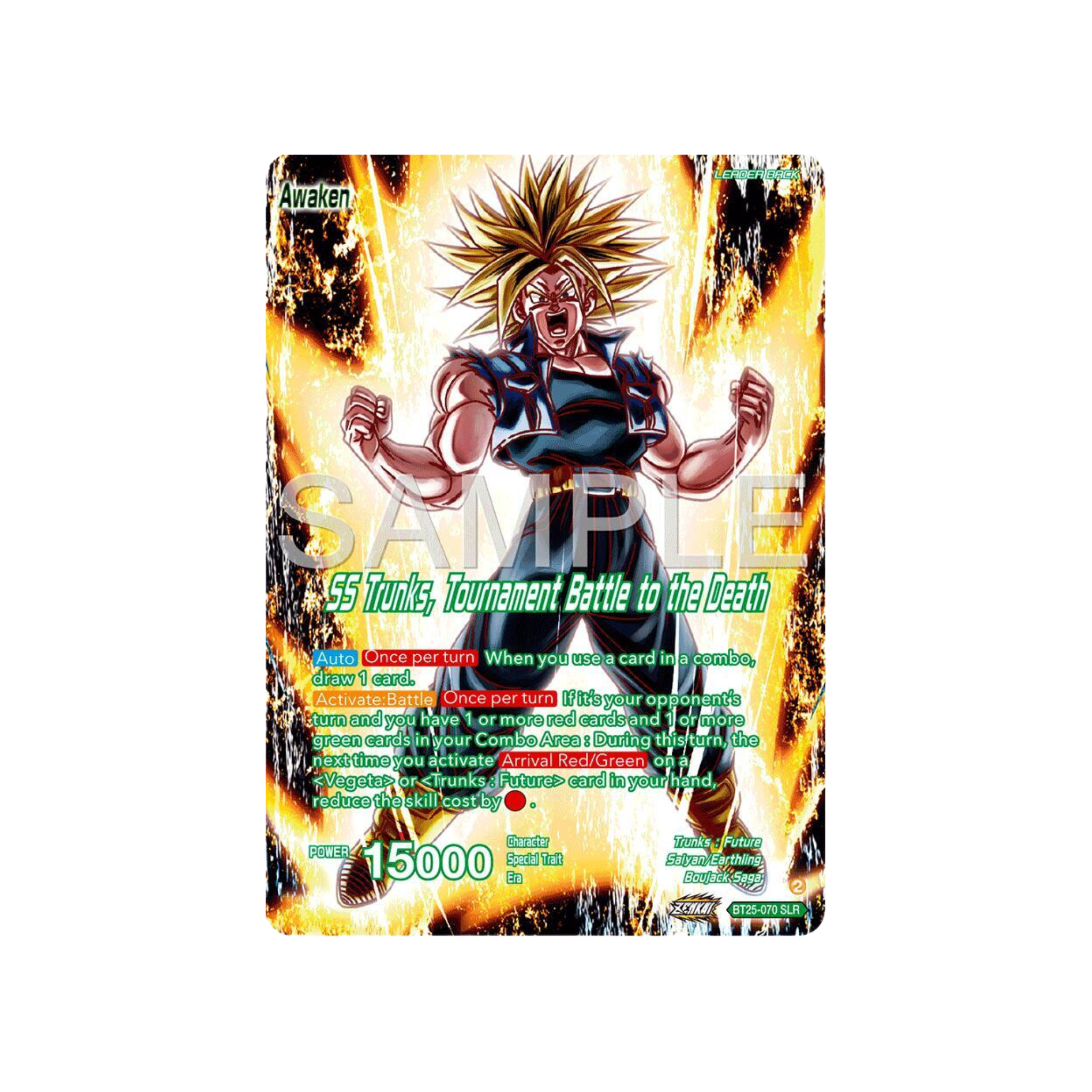 Trunks // SS Trunks, Tournament Battle to the Death (SLR) - Legend of the Dragon Balls (BT25)