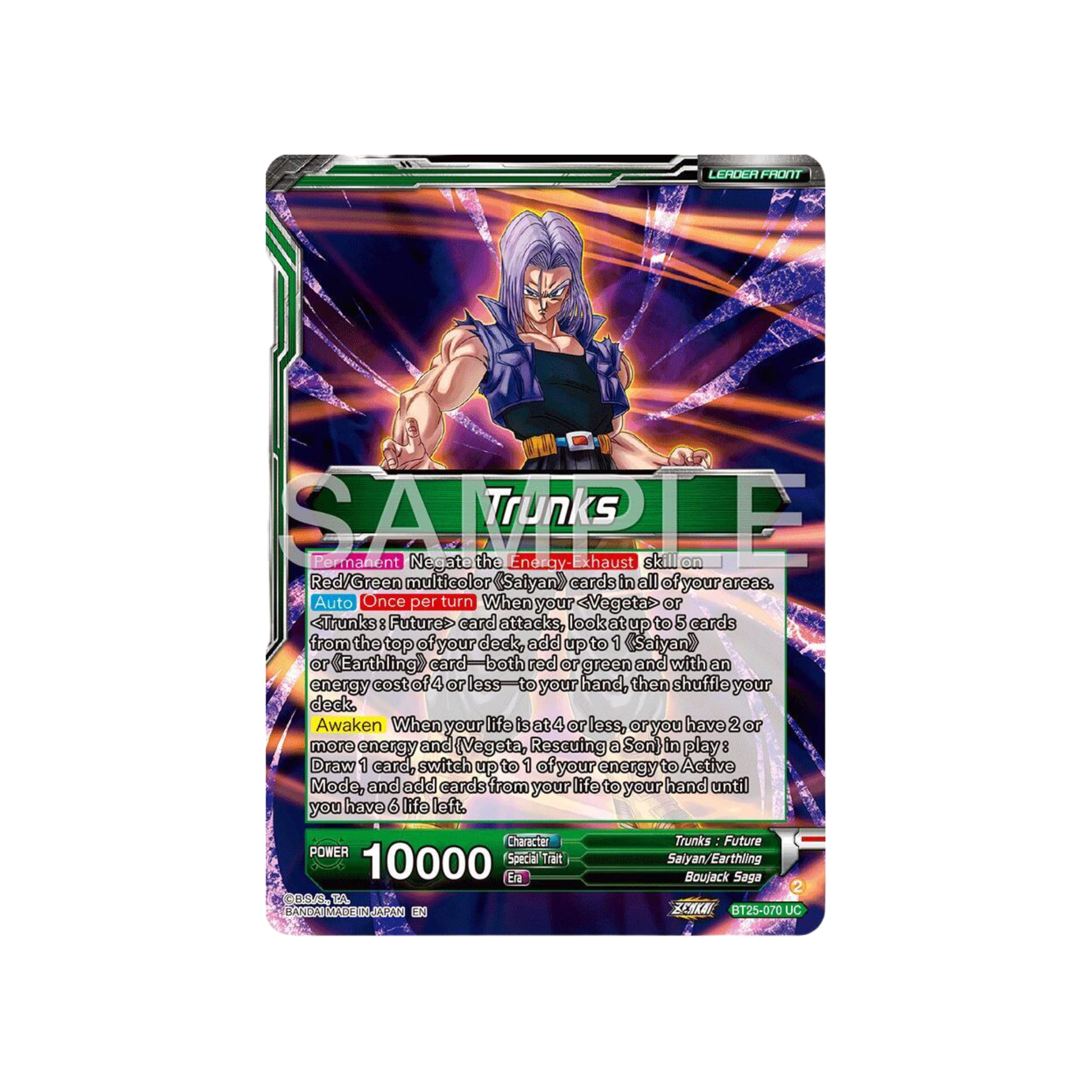 Trunks // SS Trunks, Tournament Battle to the Death (SLR) - Legend of the Dragon Balls (BT25)