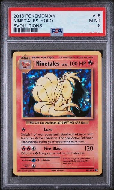 NINETALES (HOLO) #15 - PSA 9