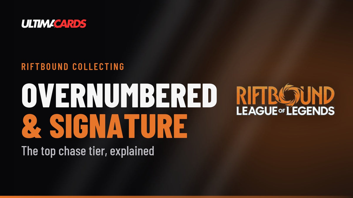 Ultima Cards Riftbound guide cover: Overnumbered & Signature