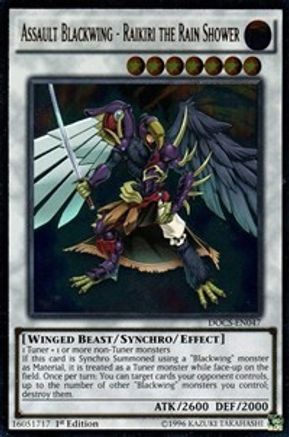 Assault Blackwing - Raikiri the Rain Shower (UTR) (DOCS-EN047) - Dimension of Chaos 1st Edition