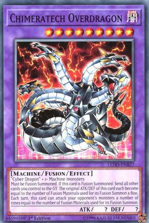 Chimeratech Overdragon (LEDD-ENB27) - Legendary Dragon Decks 1st Edition