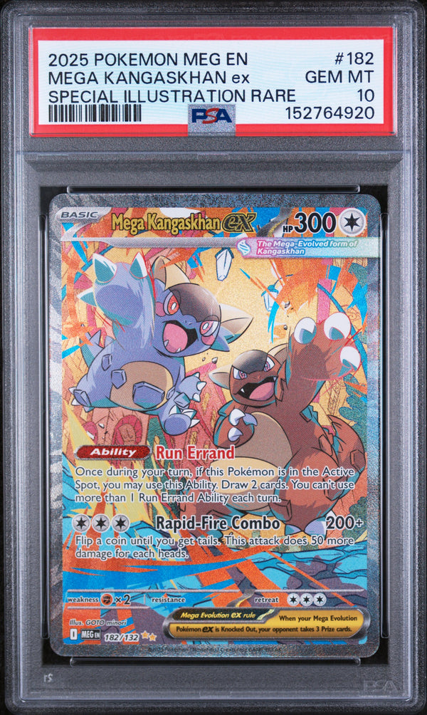 2025 POKEMON MEG EN-MEGA EVOLUTION #182 MEGA KANGASKHAN ex SPECIAL ILLUSTRATION RARE