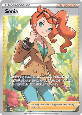Sonia (Full Art) - 192/192  - Holofoil SWSH02 Rebel Clash - Ultra Rare