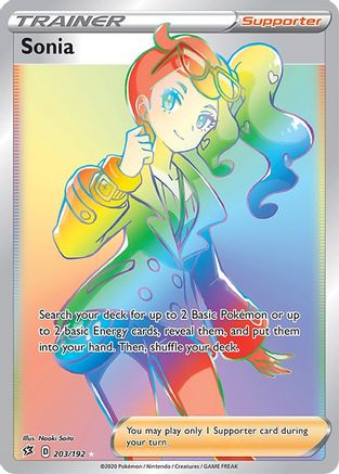 Sonia (Secret) - 203/192  - Holofoil SWSH02 Rebel Clash - Secret Rare