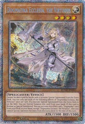 Dogmatika Ecclesia, the Virtuous (Starlight Rare) (ROTD-EN005) - Rise of the Duelist 1st Edition