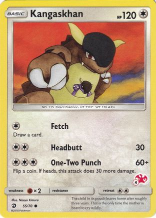 Kangaskhan (#4 Charizard Stamped)/070  Battle Academy - Promo