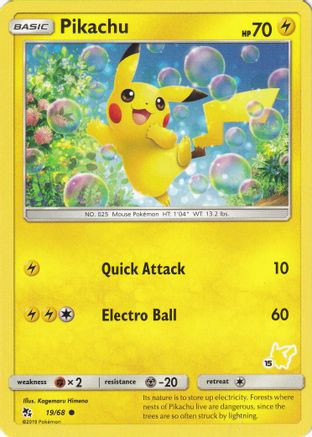 Pikachu (#15 Pikachu Stamped) - 019/068  Battle Academy - Promo