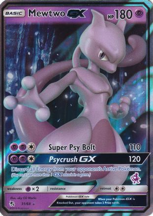 Mewtwo GX (Mewtwo Stamped) - 031/068  - Holofoil Battle Academy - Promo