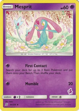 Mesprit (Mewtwo Stamped)/236  Battle Academy - Promo