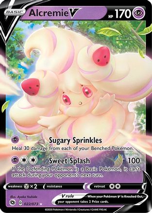 Alcremie V - 022/73  - Holofoil Champions Path - Ultra Rare