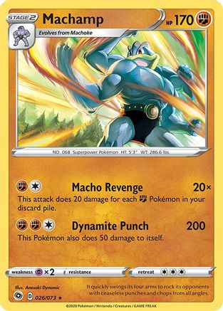 Machamp - 026/73  - Holofoil Champions Path - Holo Rare