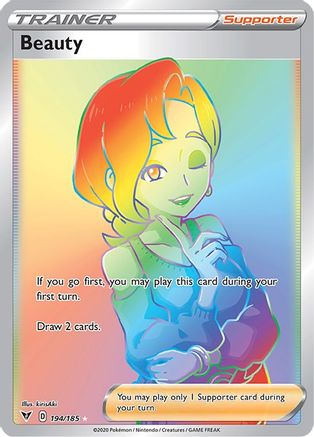 Beauty (Secret) - 194/185  - Holofoil SWSH04 Vivid Voltage - Secret Rare