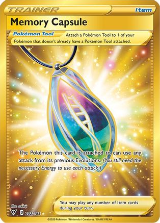 Memory Capsule (Secret) - 202/185  - Holofoil SWSH04 Vivid Voltage - Secret Rare
