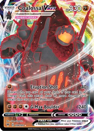 Coalossal VMAX - 099/185  - Holofoil SWSH04 Vivid Voltage - Ultra Rare