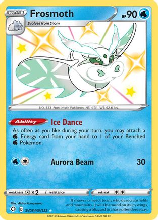 Frosmoth - SV034/SV122  - Holofoil Shining Fates Shiny Vault - Shiny Holo Rare