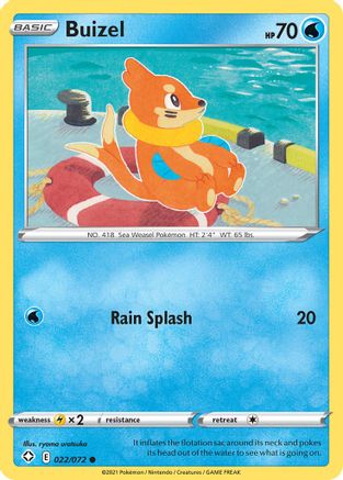 Buizel - 022/072  Shining Fates - Common