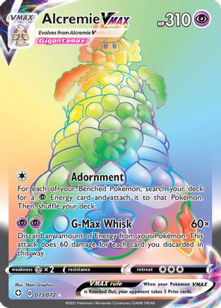 Alcremie VMAX (Secret) - 073/072  - Holofoil Shining Fates - Secret Rare