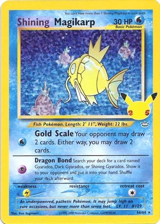 Shining Magikarp - 066/64  - Holofoil Celebrations Classic Collection - Classic Collection