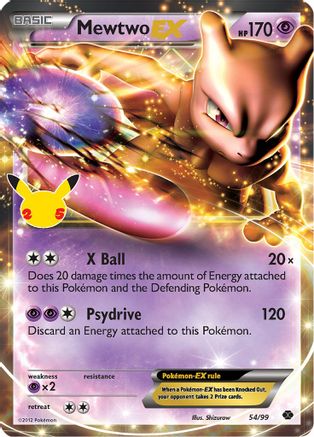 Mewtwo EX - 054/99  - Holofoil Celebrations Classic Collection - Classic Collection