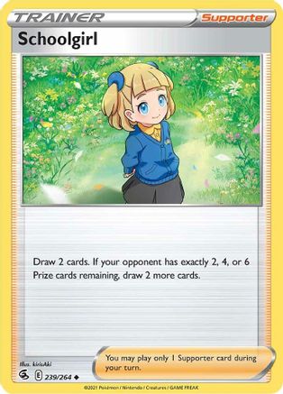 Schoolgirl - 239/264  - Reverse Holofoil SWSH08 Fusion Strike - Uncommon