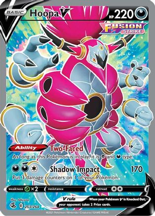 Hoopa V (Full Art) - 253/264  - Holofoil SWSH08 Fusion Strike - Ultra Rare