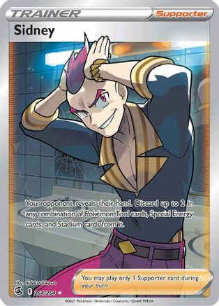 Sidney (Full Art) - 264/264  - Holofoil SWSH08 Fusion Strike - Ultra Rare