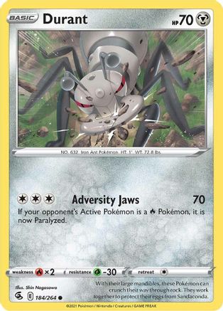 Durant - 184/264  SWSH08 Fusion Strike - Common