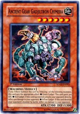 Ancient Gear Gadjiltron Chimera (SD10-EN002) - Structure Deck: Machine Re-Volt 1st Edition
