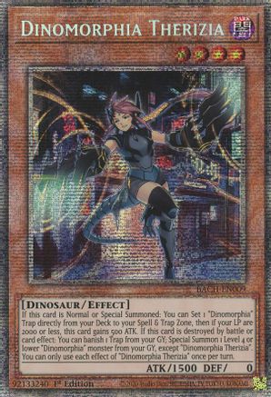 Dinomorphia Therizia (Starlight Rare) (BACH-EN009) - Battle of Chaos 1st Edition