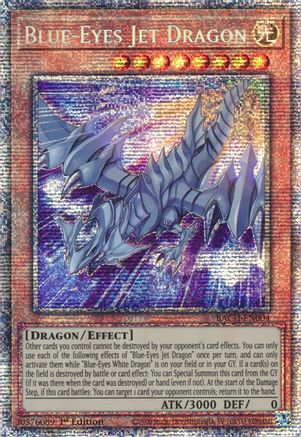 Blue-Eyes Jet Dragon (Starlight Rare) (BACH-EN004) - Battle of Chaos 1st Edition