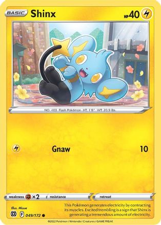 Shinx - 049/172  SWSH09 Brilliant Stars - Common