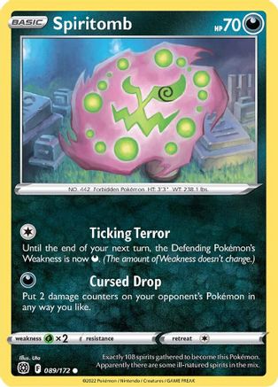 Spiritomb - 089/172  SWSH09 Brilliant Stars - Common