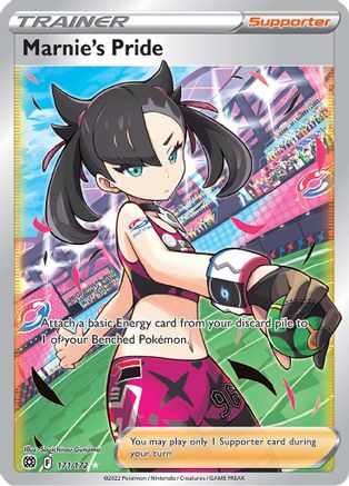 Marnie's Pride (Full Art) - 171/172  - Holofoil SWSH09 Brilliant Stars - Ultra Rare