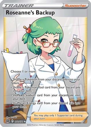 Roseanne's Backup (Full Art) - 172/172  - Holofoil SWSH09 Brilliant Stars - Ultra Rare