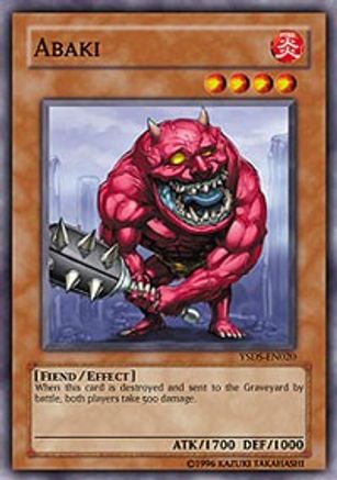 Abaki (YSDS-EN020) - Starter Deck: Syrus Truesdale 1st Edition