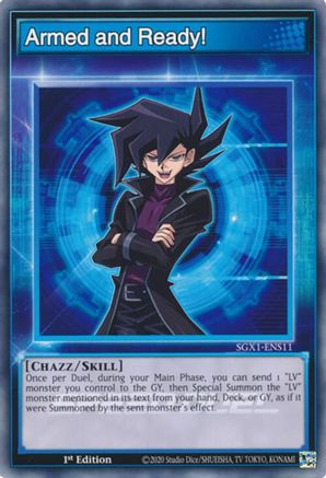 Armed and Ready! (SGX1-ENS11) - Speed Duel GX: Duel Academy Box 1st Edition